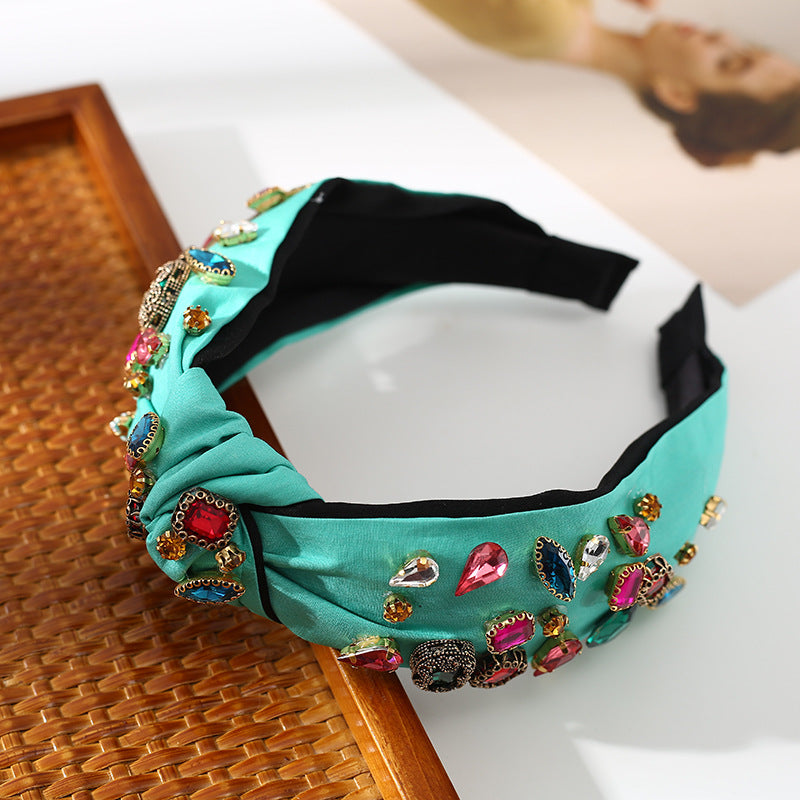 Rhinestone Fabric Headband L3772