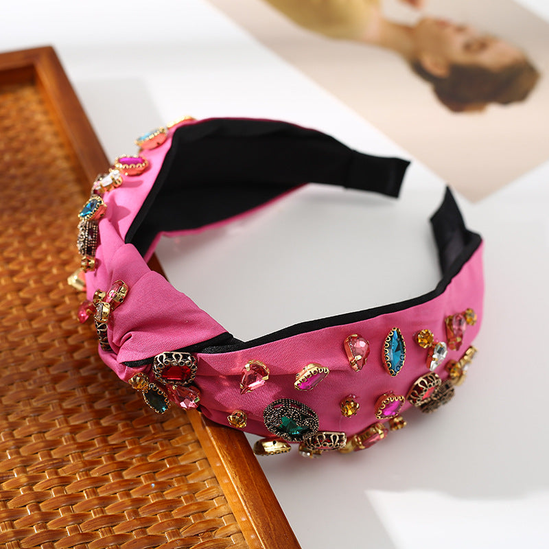 Rhinestone Fabric Headband L3772
