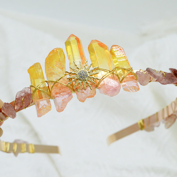 Sun Quartz Column Headband L3804