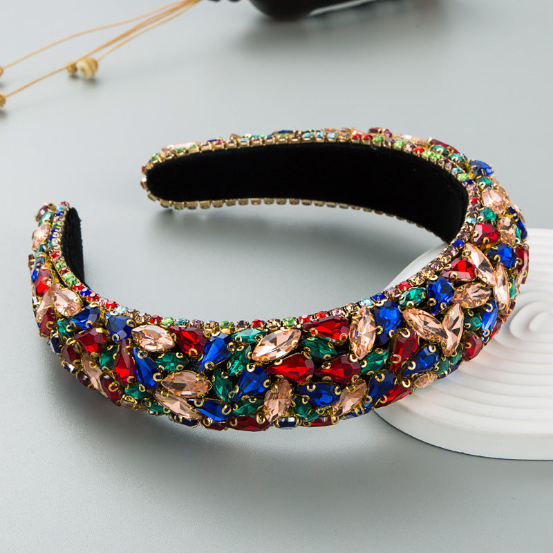 Baroque Glass Drill Headband L3807