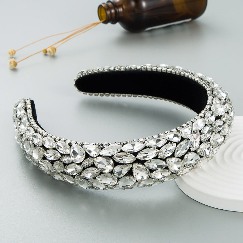 Baroque Glass Drill Headband L3807