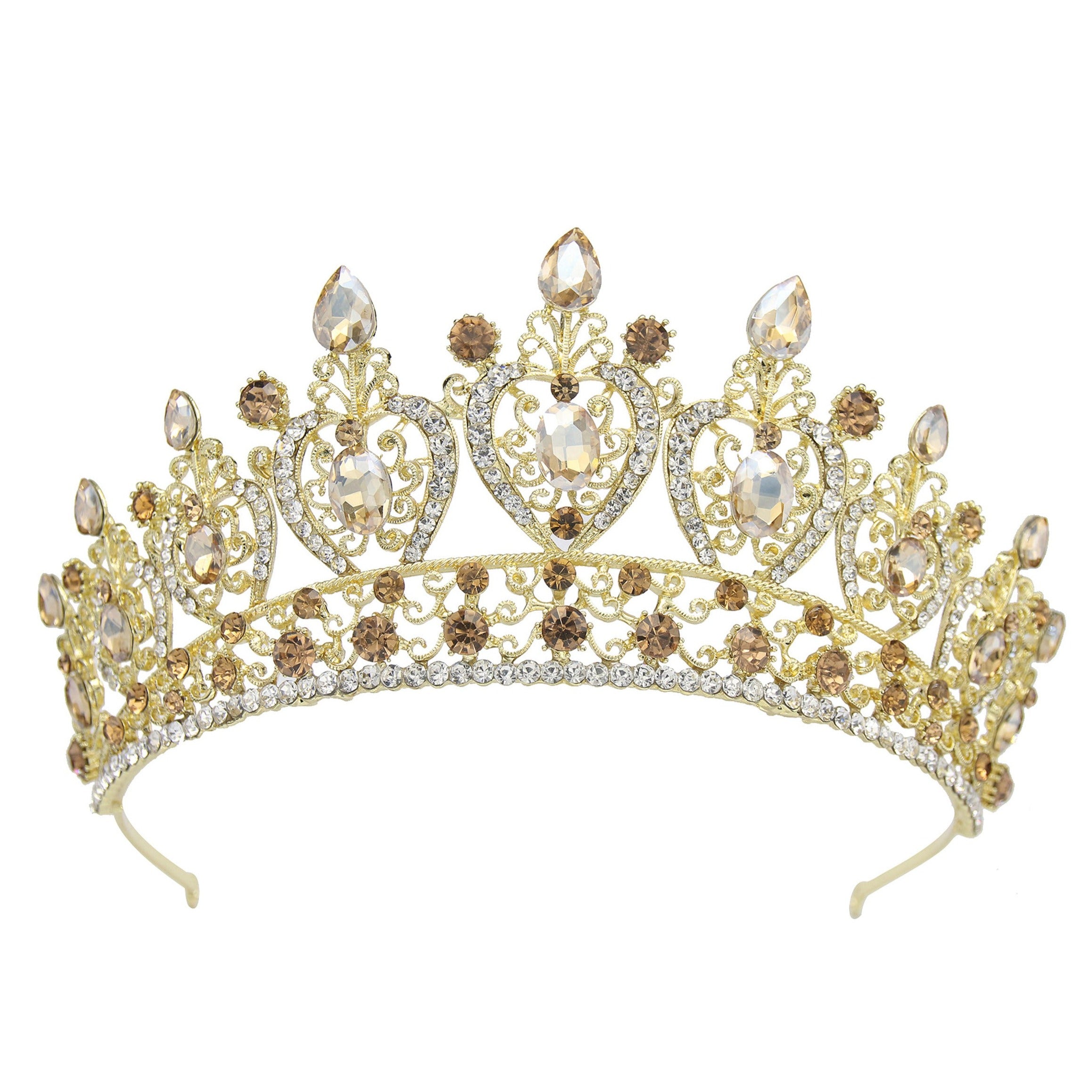 Rhinestone Crown Headband L3826