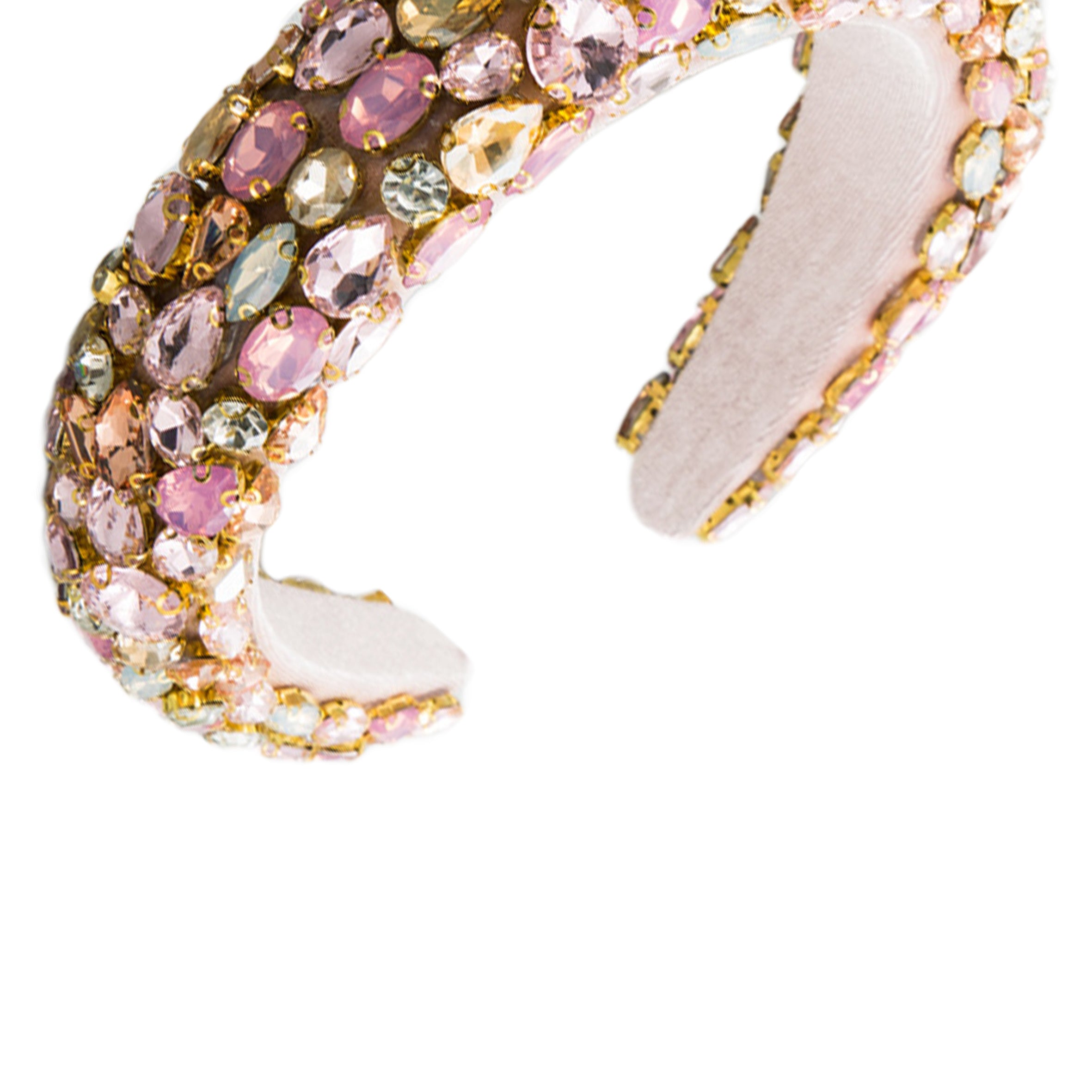 Baroque Glass Drill Sponge Headband L3862