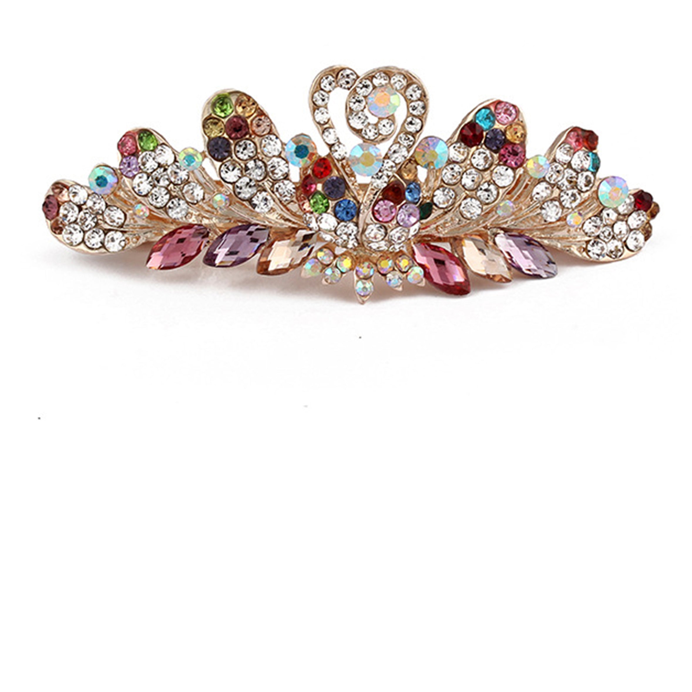 Floral Rhinestone Hair Clip L3886