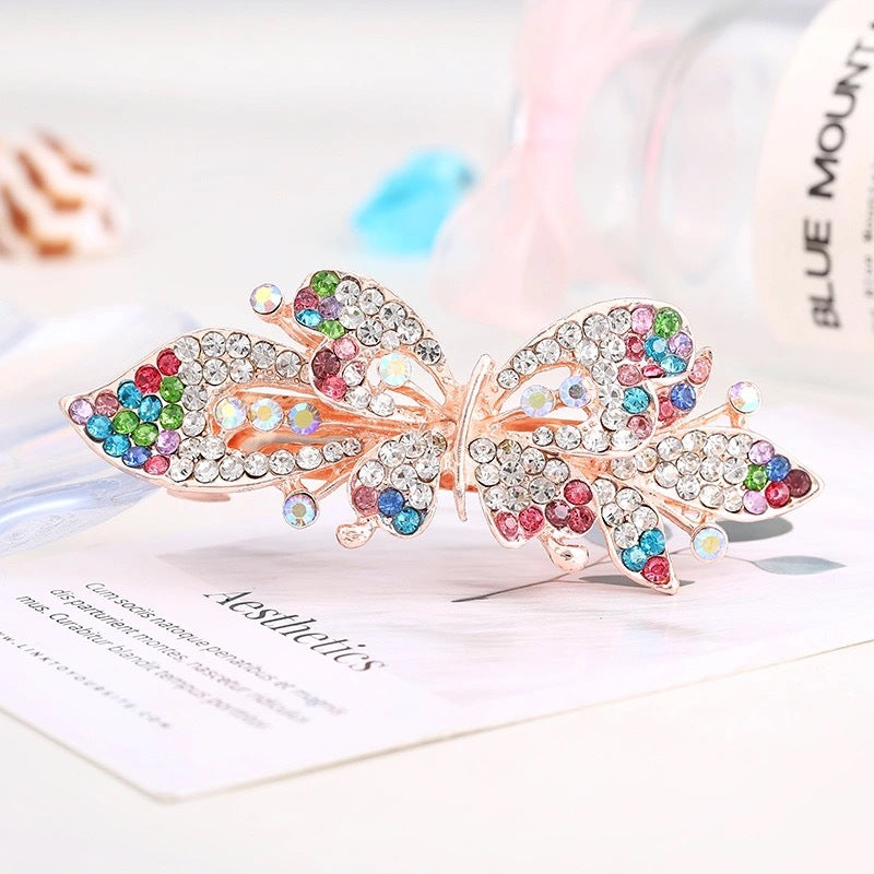Floral Rhinestone Hair Clip L3923
