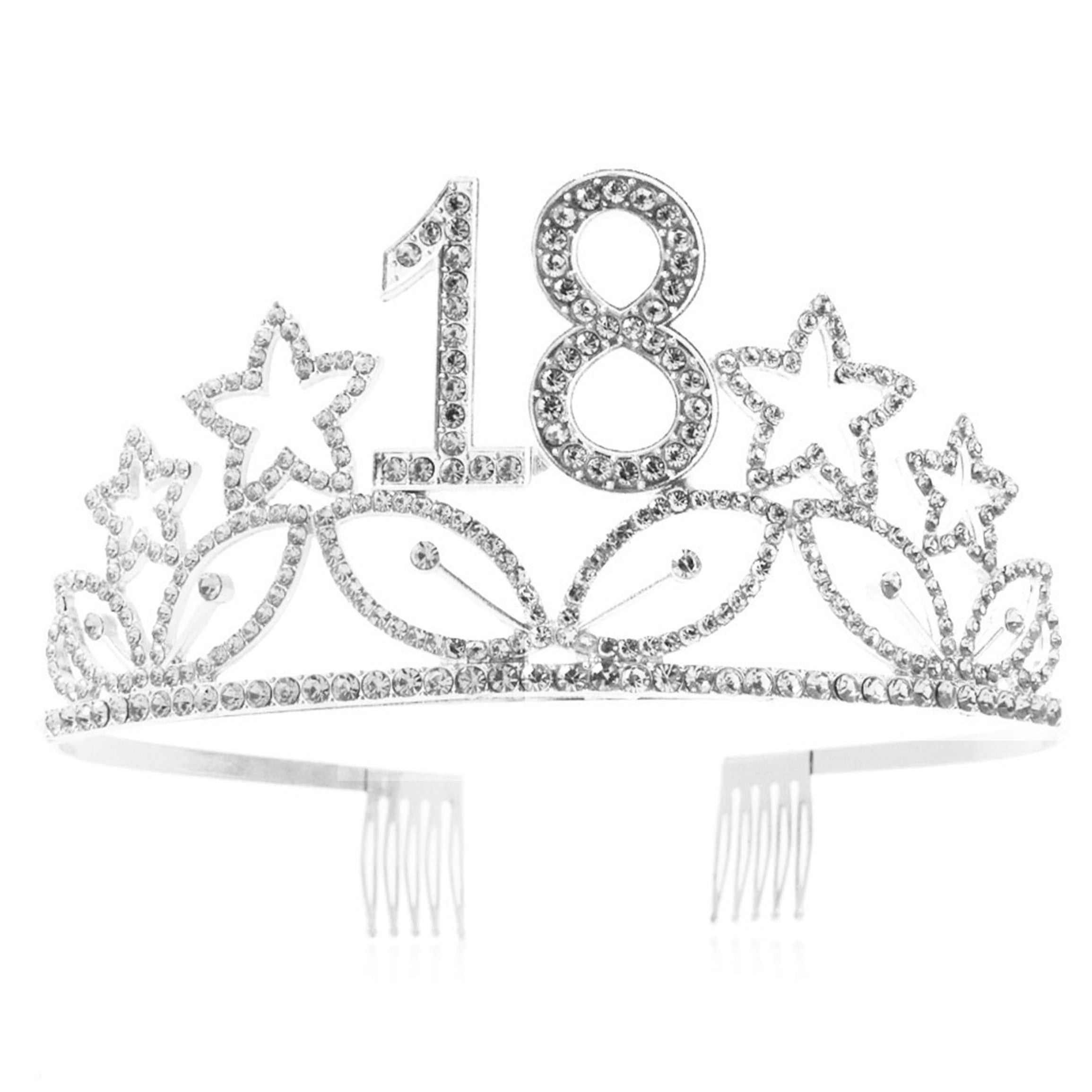 Birthday Star Rhinestone Crown Headband L3959