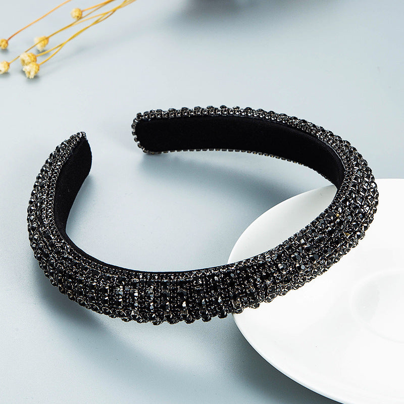 Rhinestone Fabric Headband L4085