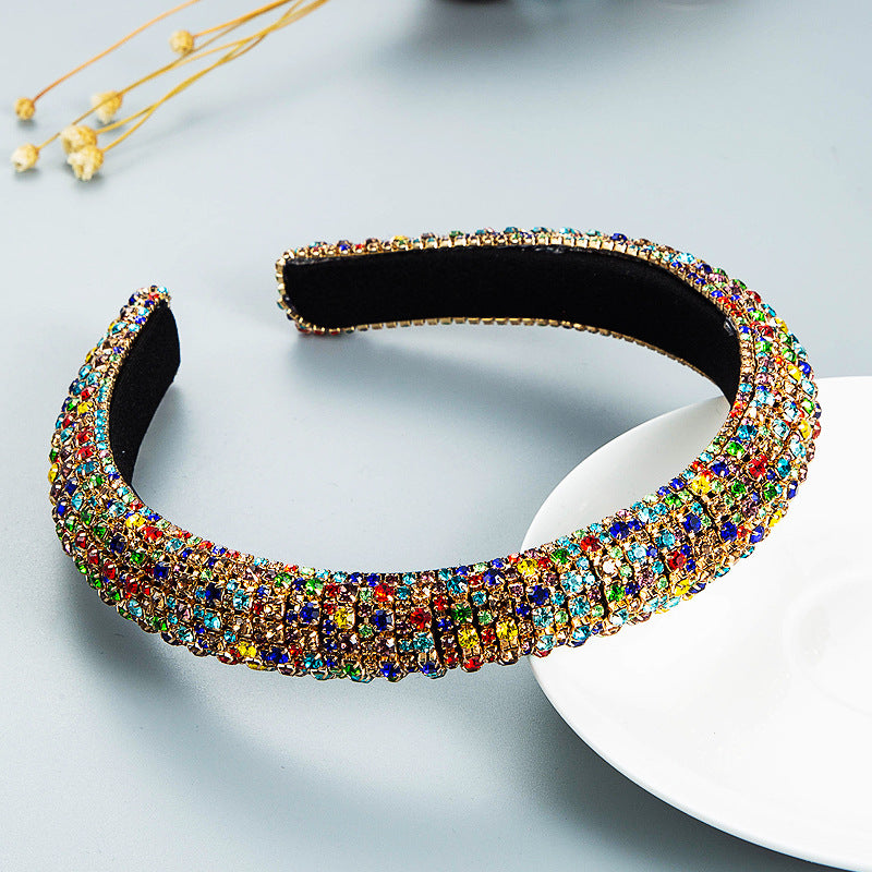 Rhinestone Fabric Headband L4085