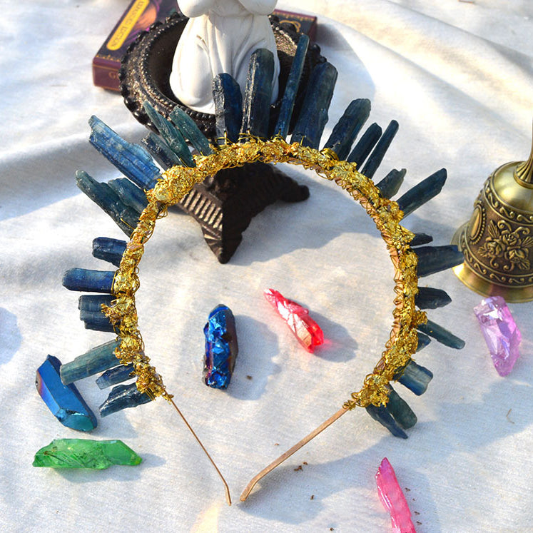 Kyanite Irregular Stone Headband L4160