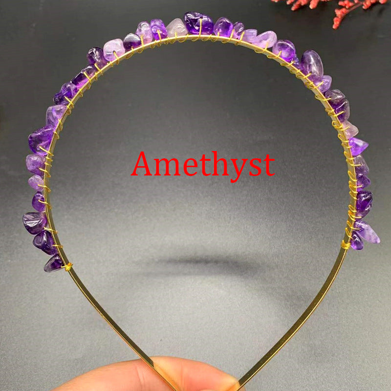 Irregular Natural Stone Headband L4161