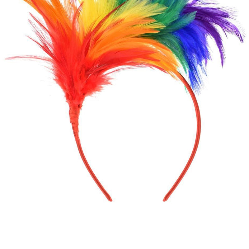 Multicolor Feather Headband L4184