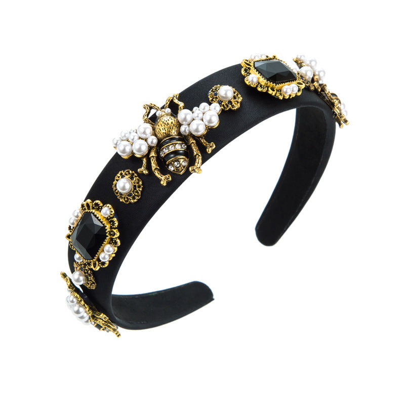 Bee Rhinestone Headband L4190