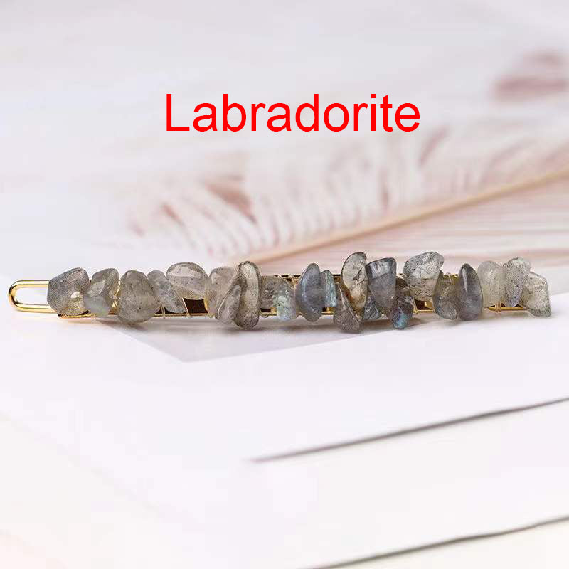 Irregular Stone Hair Clip L4200