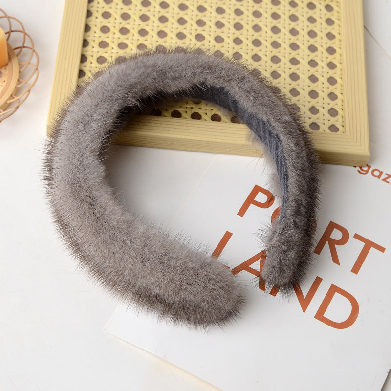 Mink Hair Headband L4394