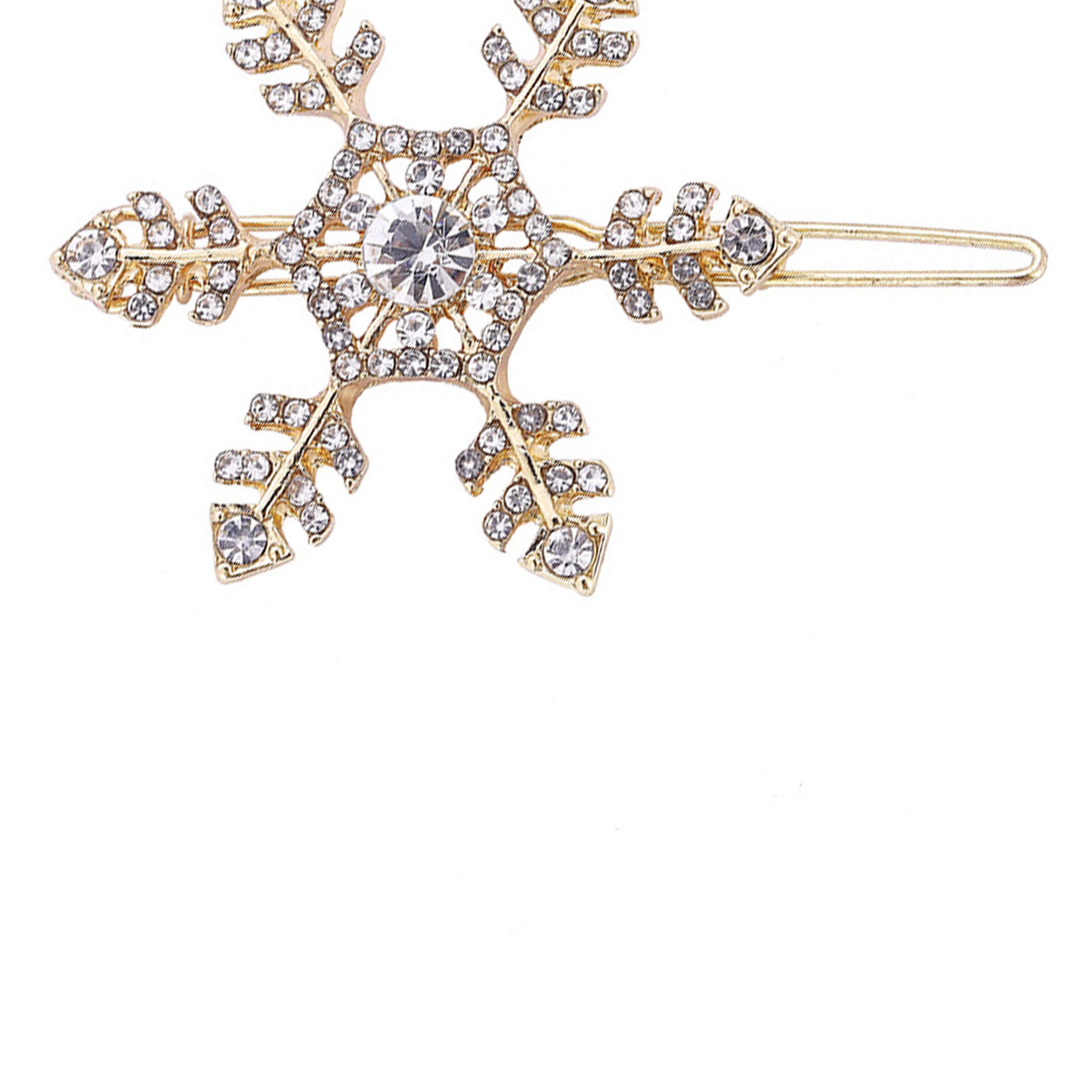 Snowflake Rhinestone Hair Pin L4445