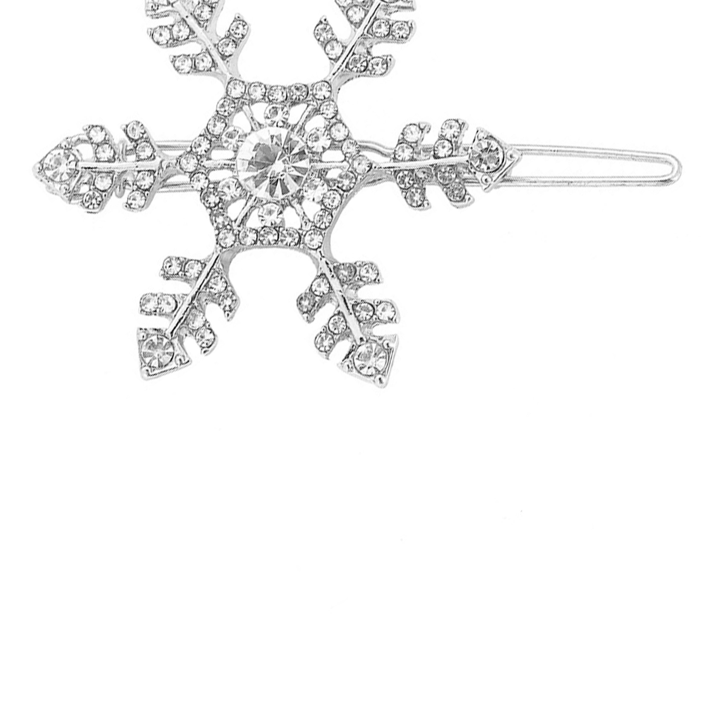 Snowflake Rhinestone Hair Pin L4445