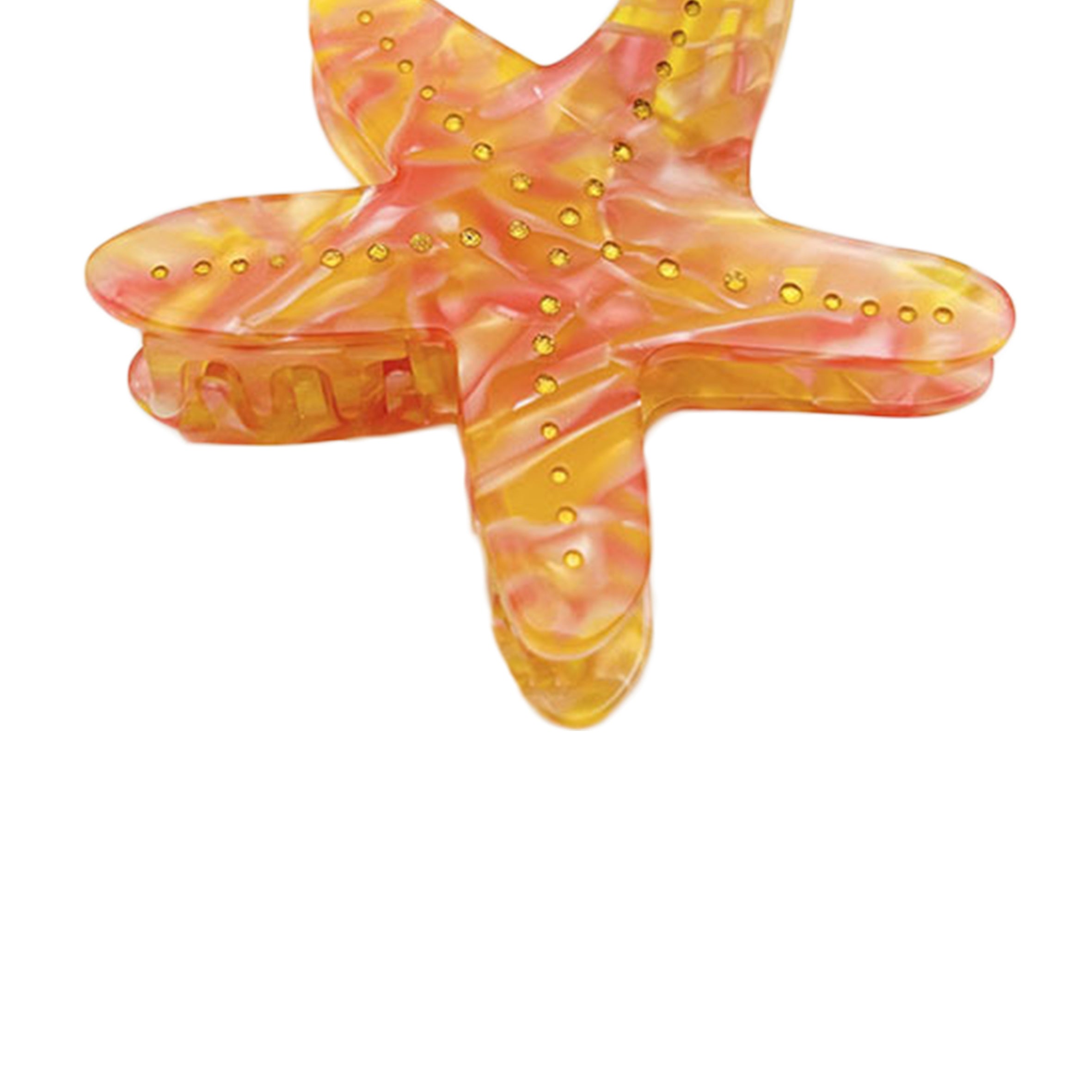 Pinza para el pelo acrílica con forma de pez marino L4465