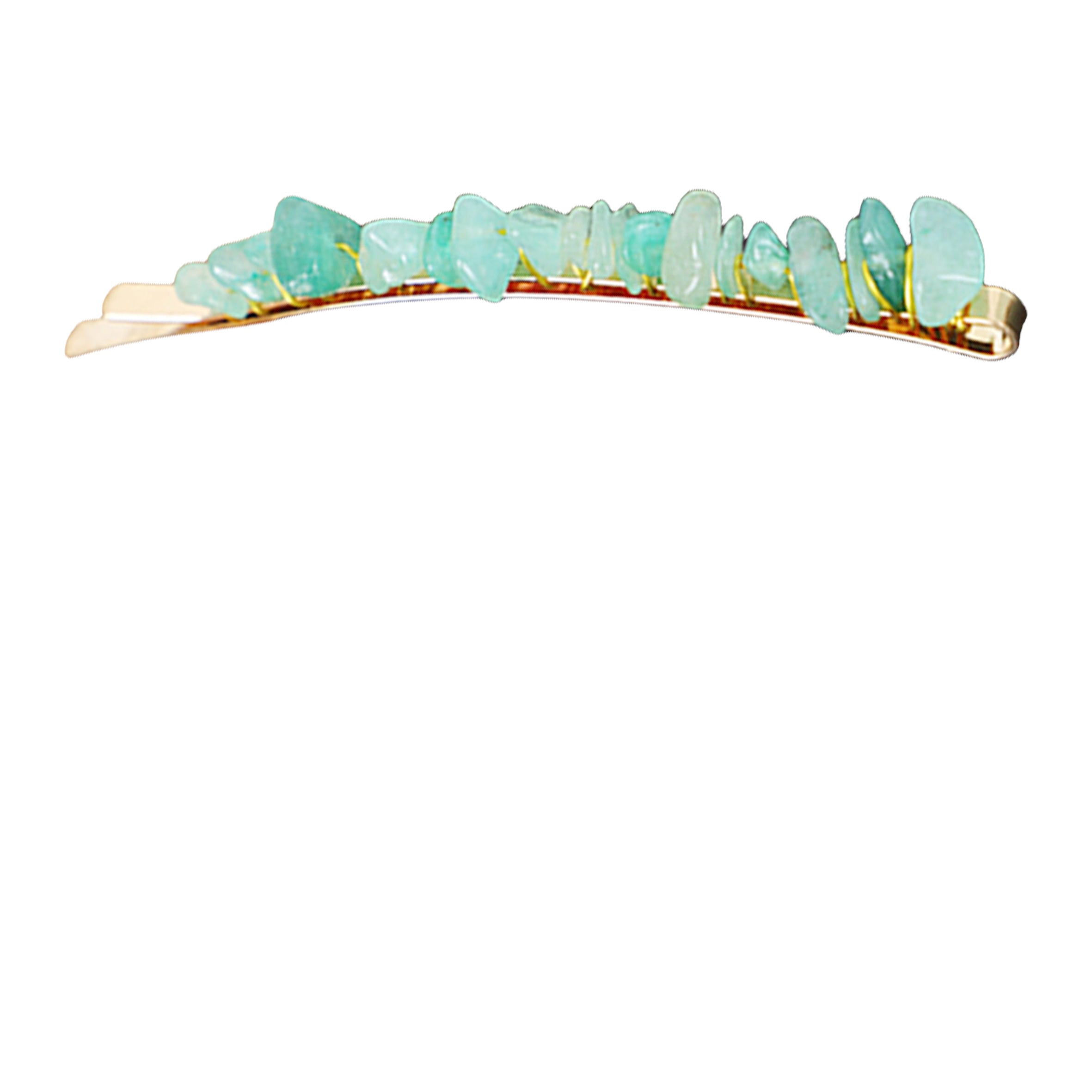 Irregular Natural Stone Hair Clip L4535