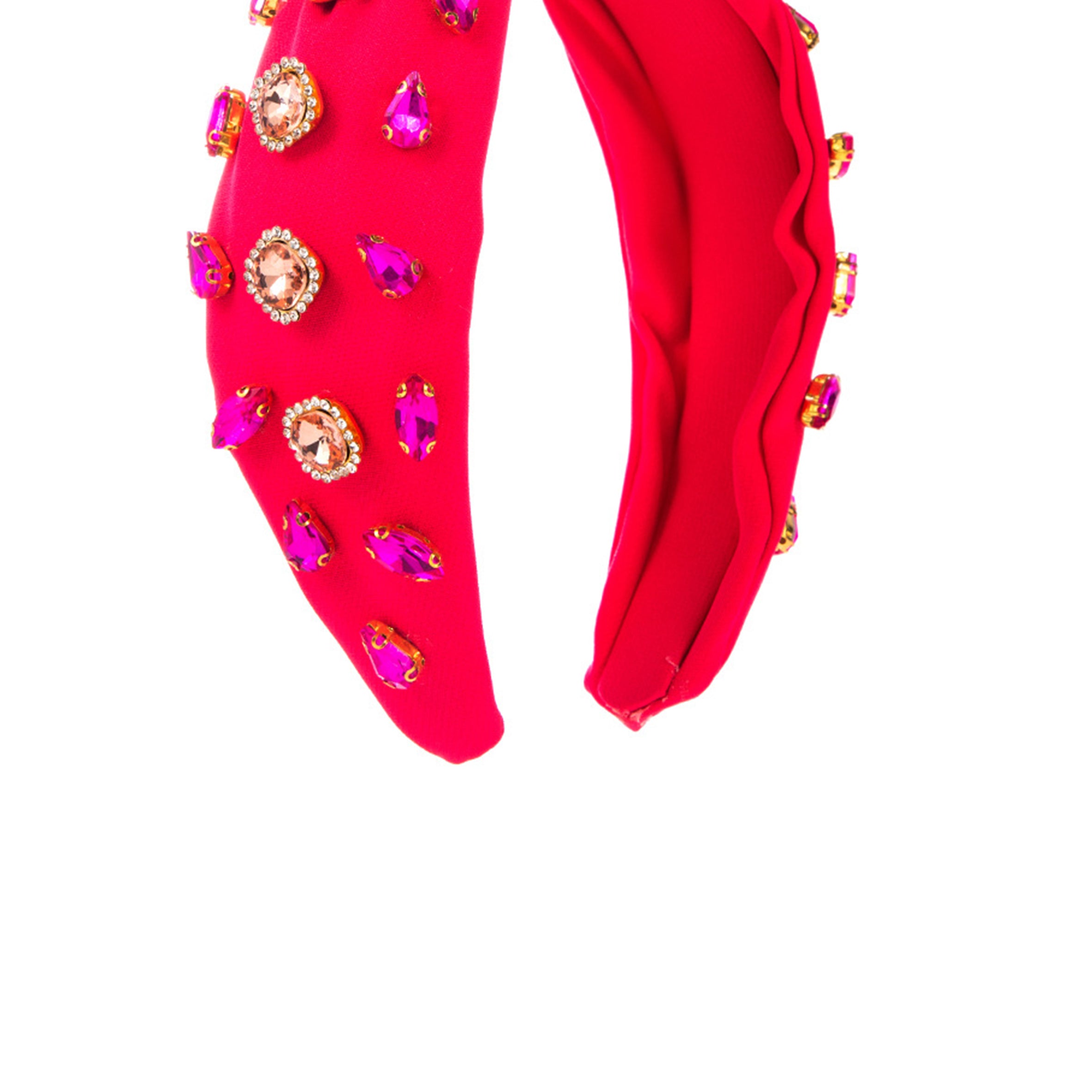 Rhinestone Knotted Fabric Headband L4558