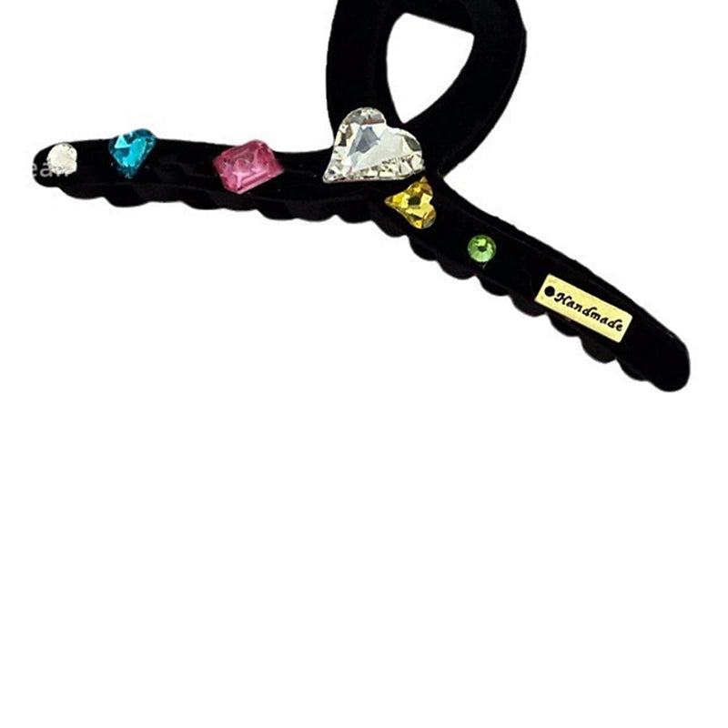 Pinza para el pelo con forma de lágrima y diamantes de imitación L4586