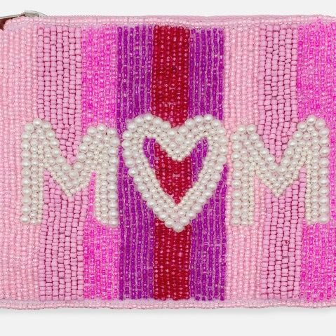 Pearl Mom Beaded Coin Pouch LAC-CP-1606