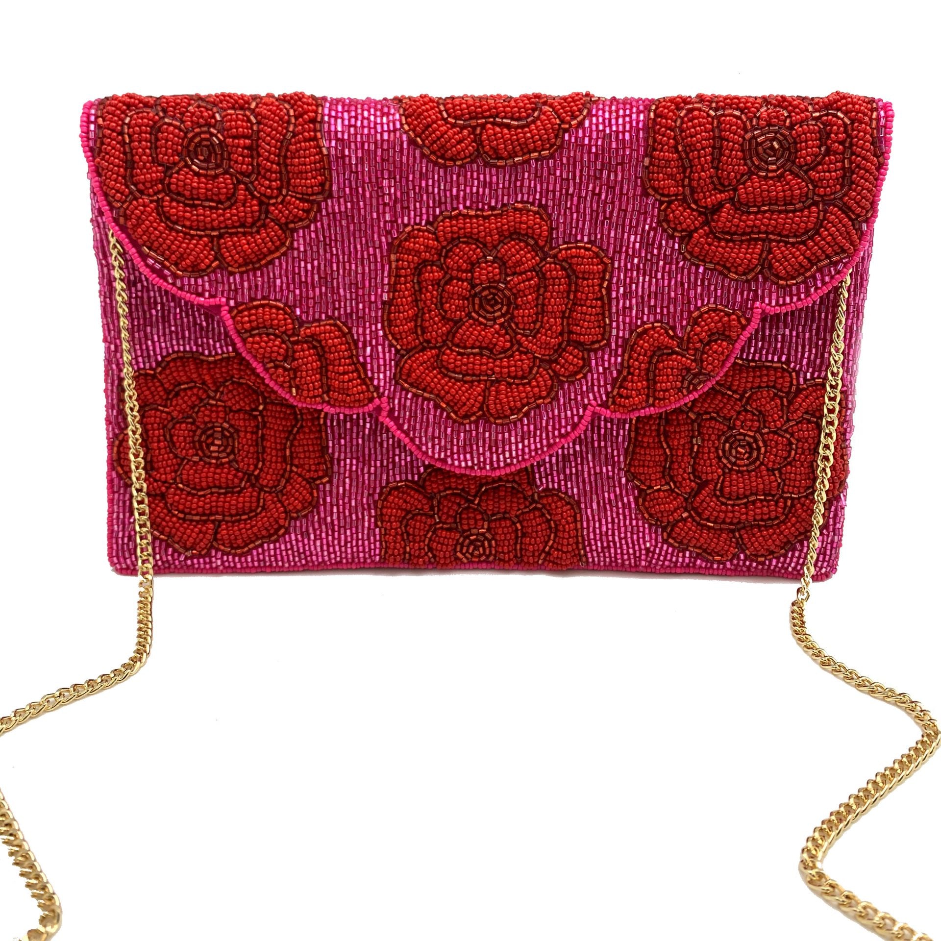 Rose Beaded Clutch LAC-SS-191