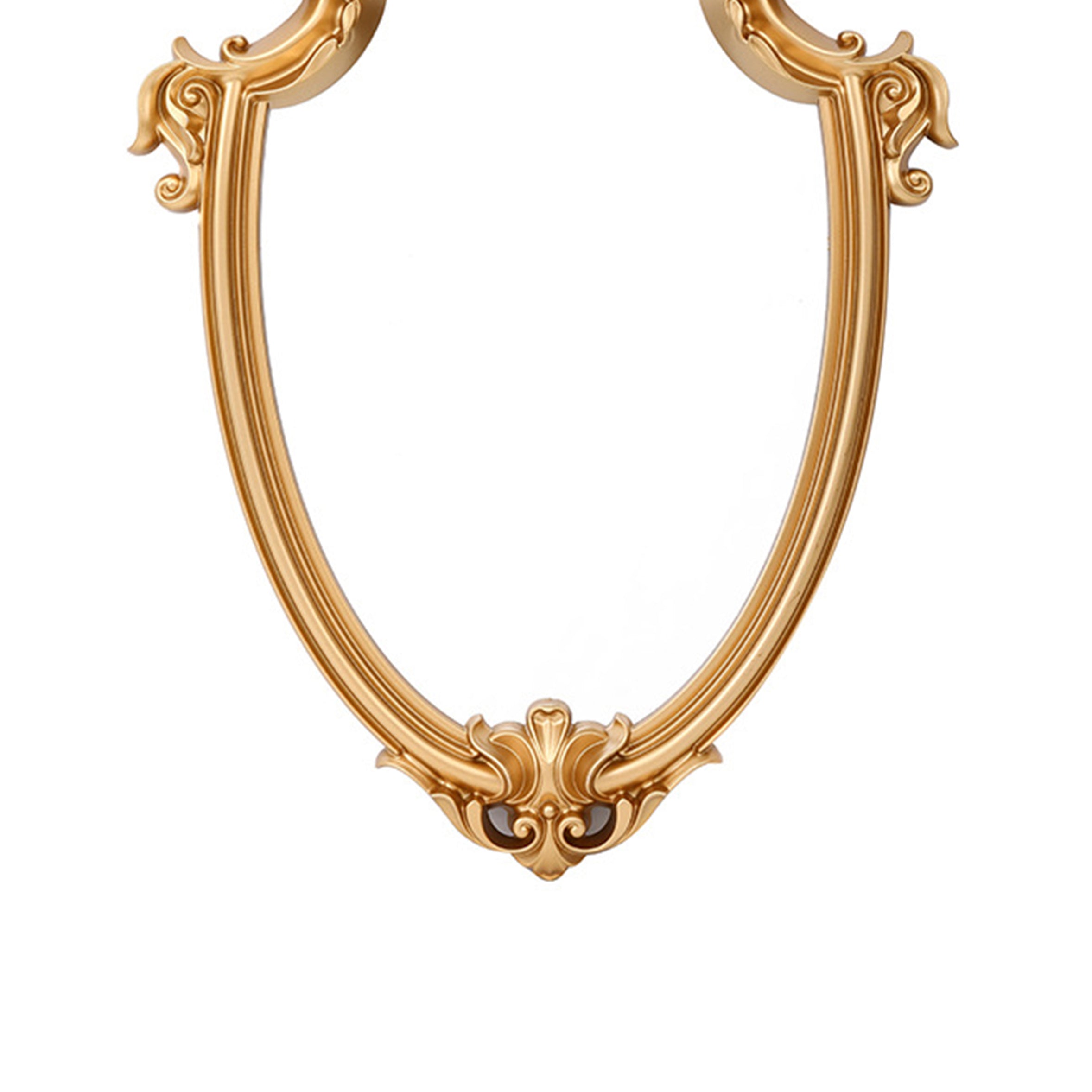 Espejo con escudo tallado en resina M0441