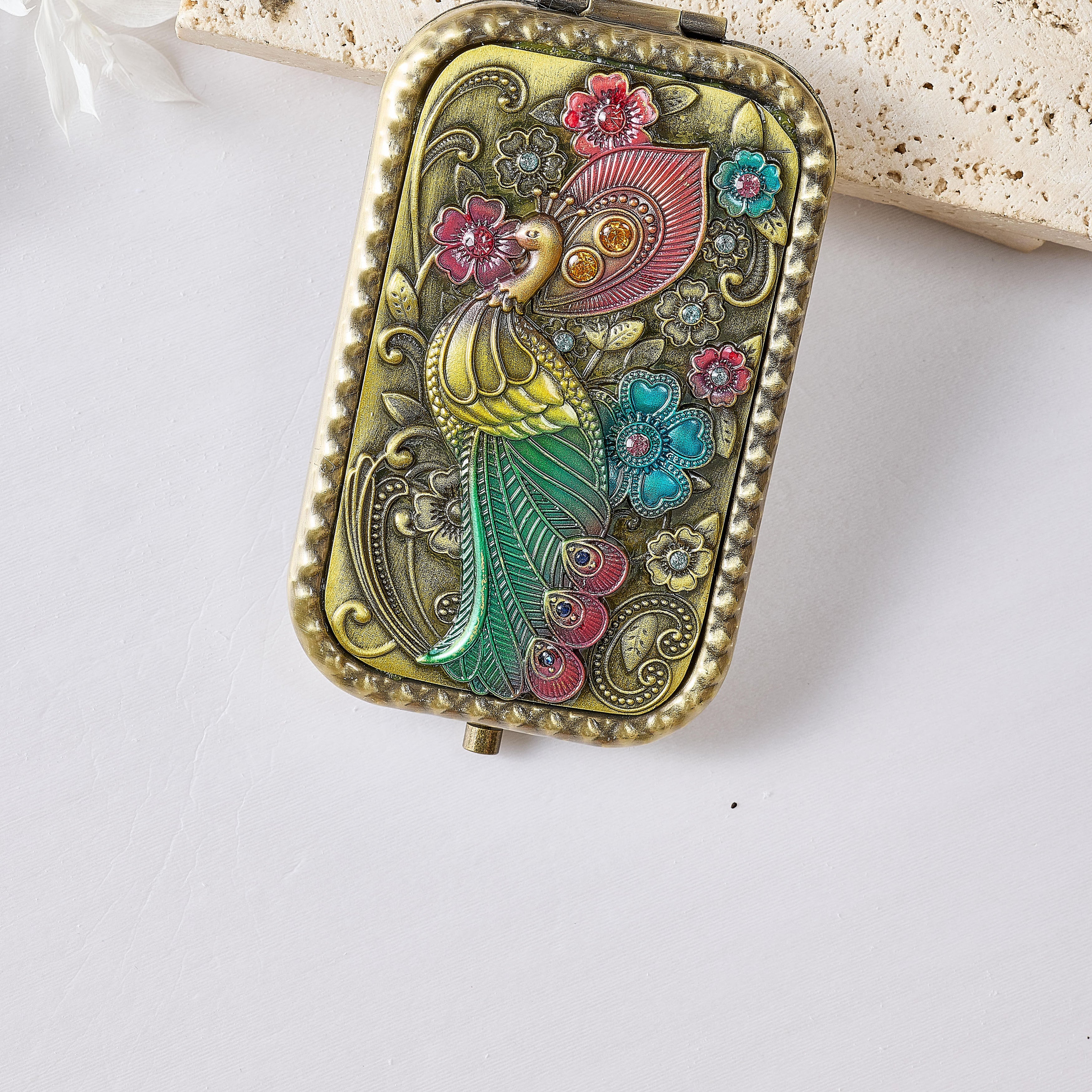 Peacock Metal Mirror M0465