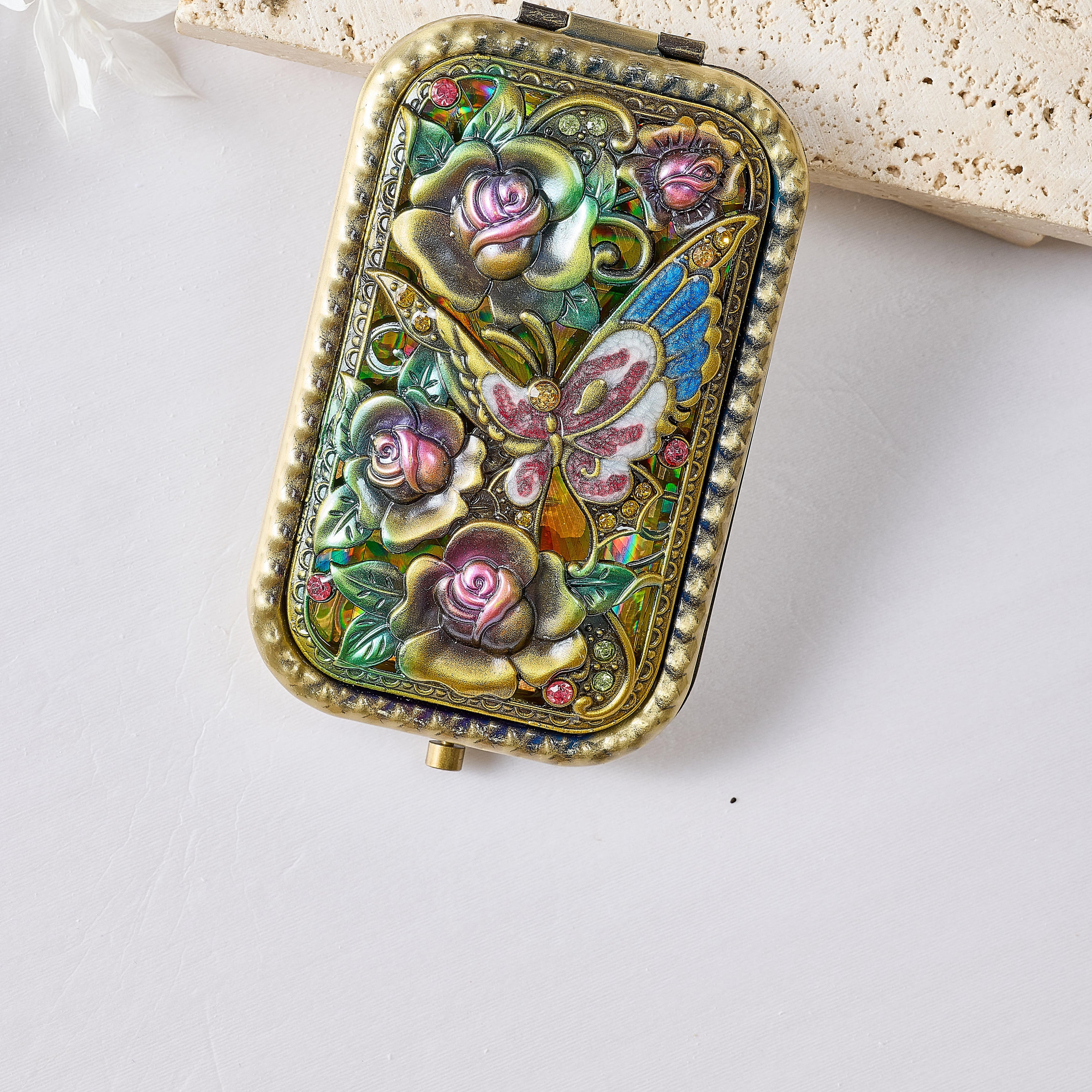 Rose Metal Mirror M0466
