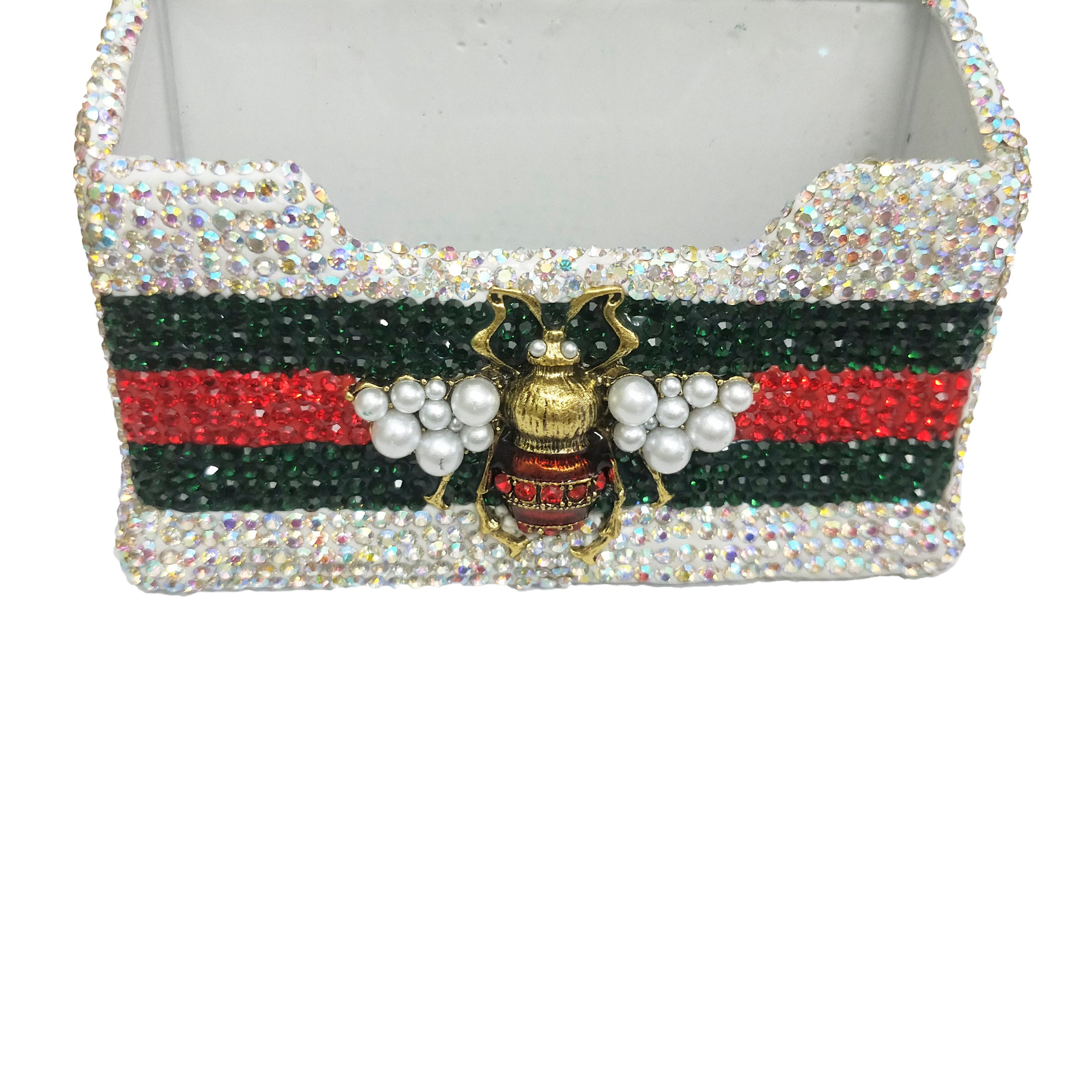 Ceramic Rhinestone Bee Business Card Holder MIS0563
