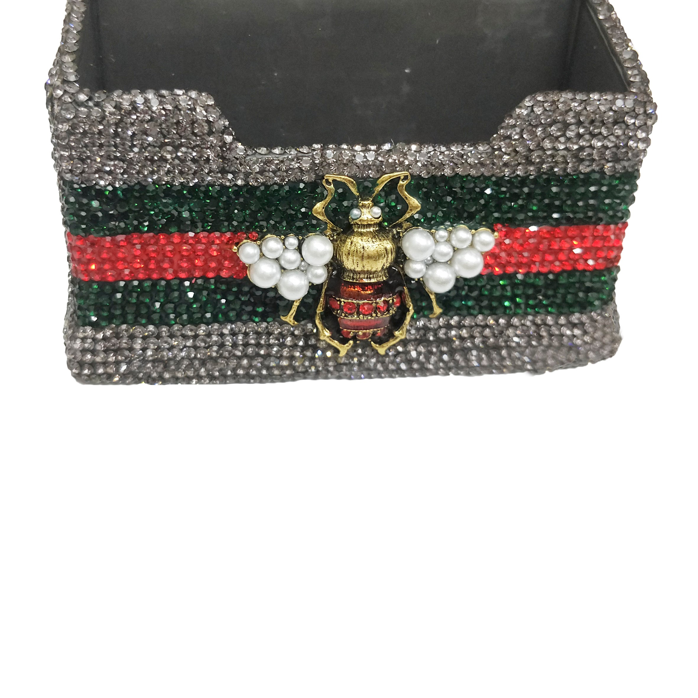 Ceramic Rhinestone Bee Business Card Holder MIS0563