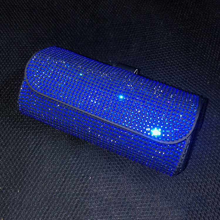 Car Accessories - Rhinestone Car Sun Visor Glasses Storage MIS0669