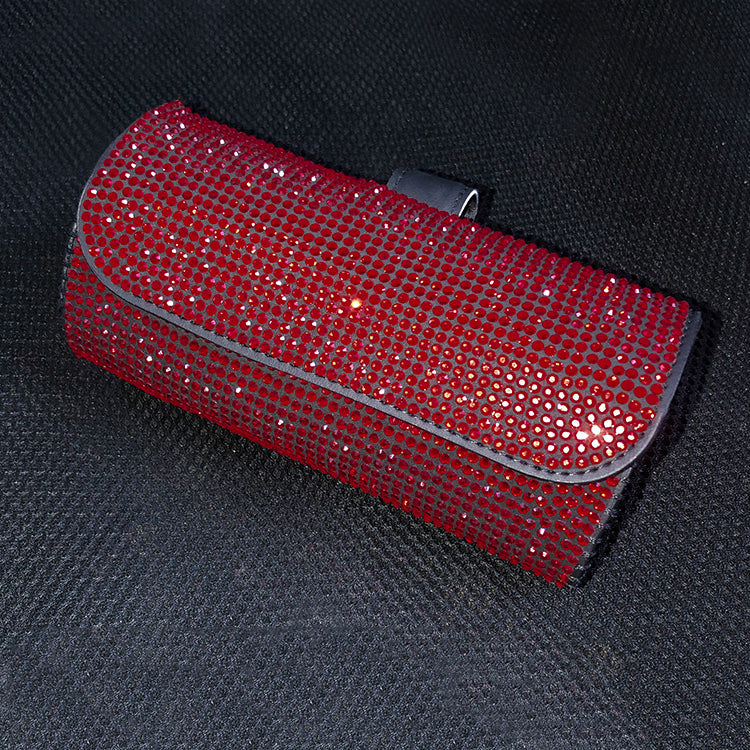 Car Accessories - Rhinestone Car Sun Visor Glasses Storage MIS0669