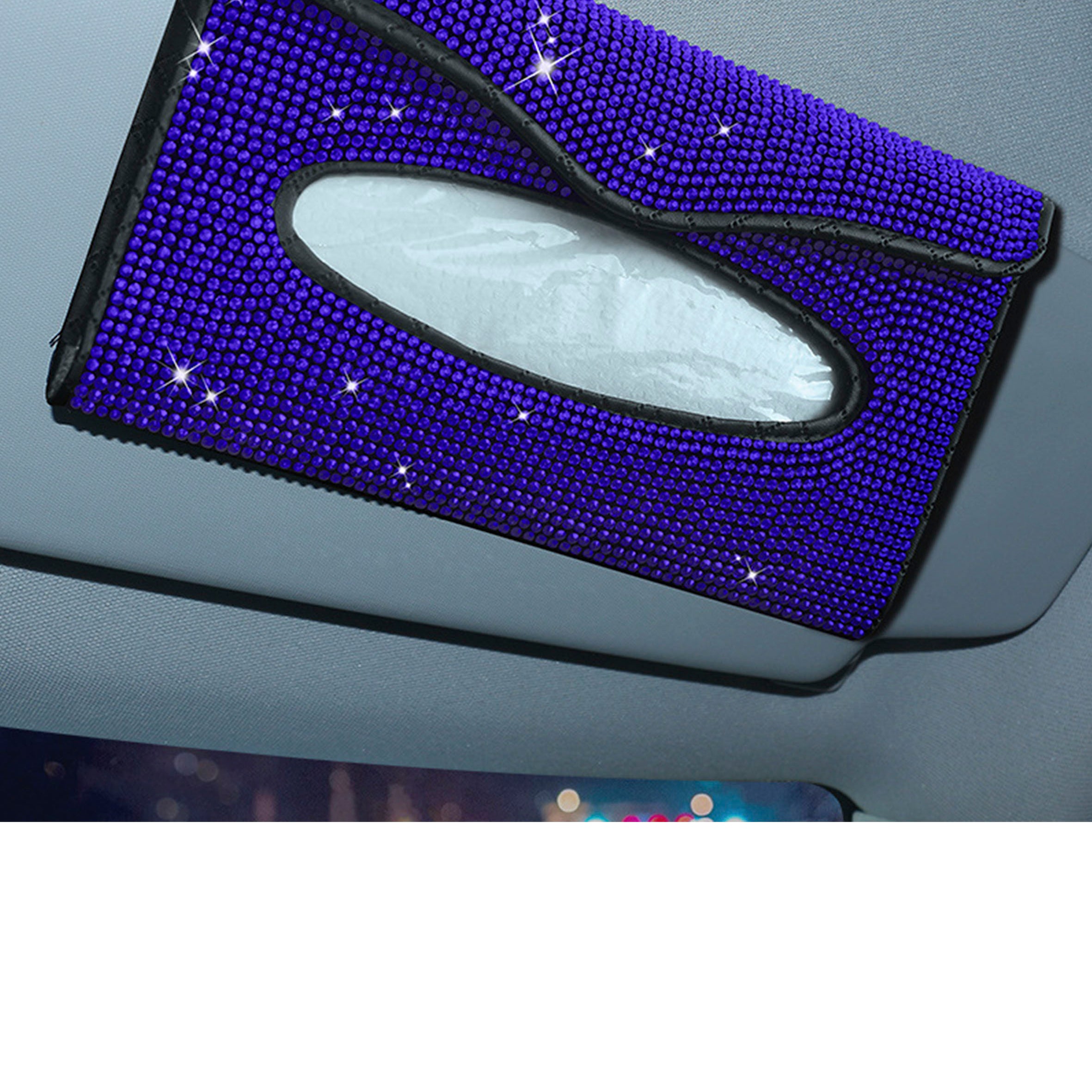 Car Accessories - Rhinestone Visor Tissue Box MIS0741