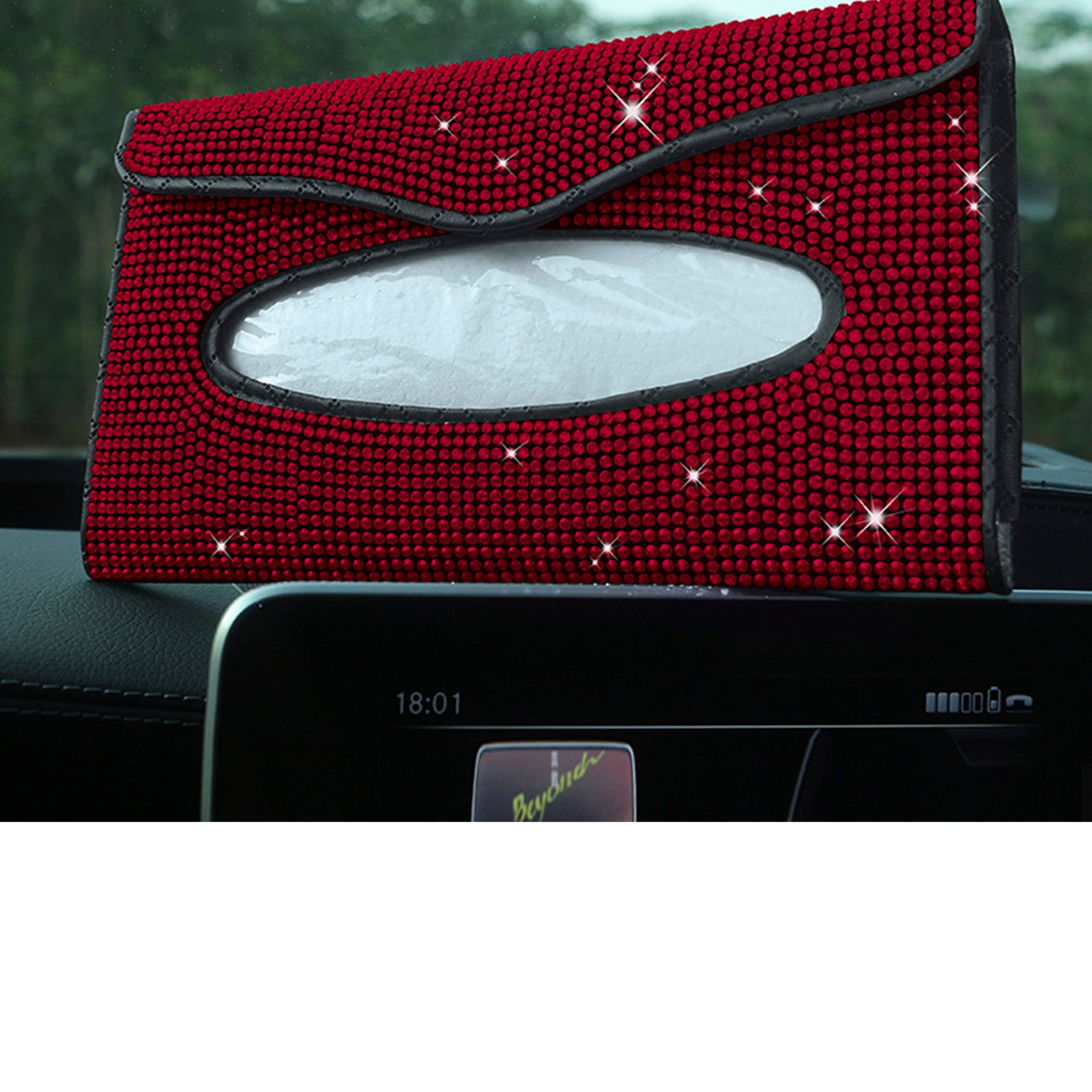 Car Accessories - Rhinestone Visor Tissue Box MIS0741