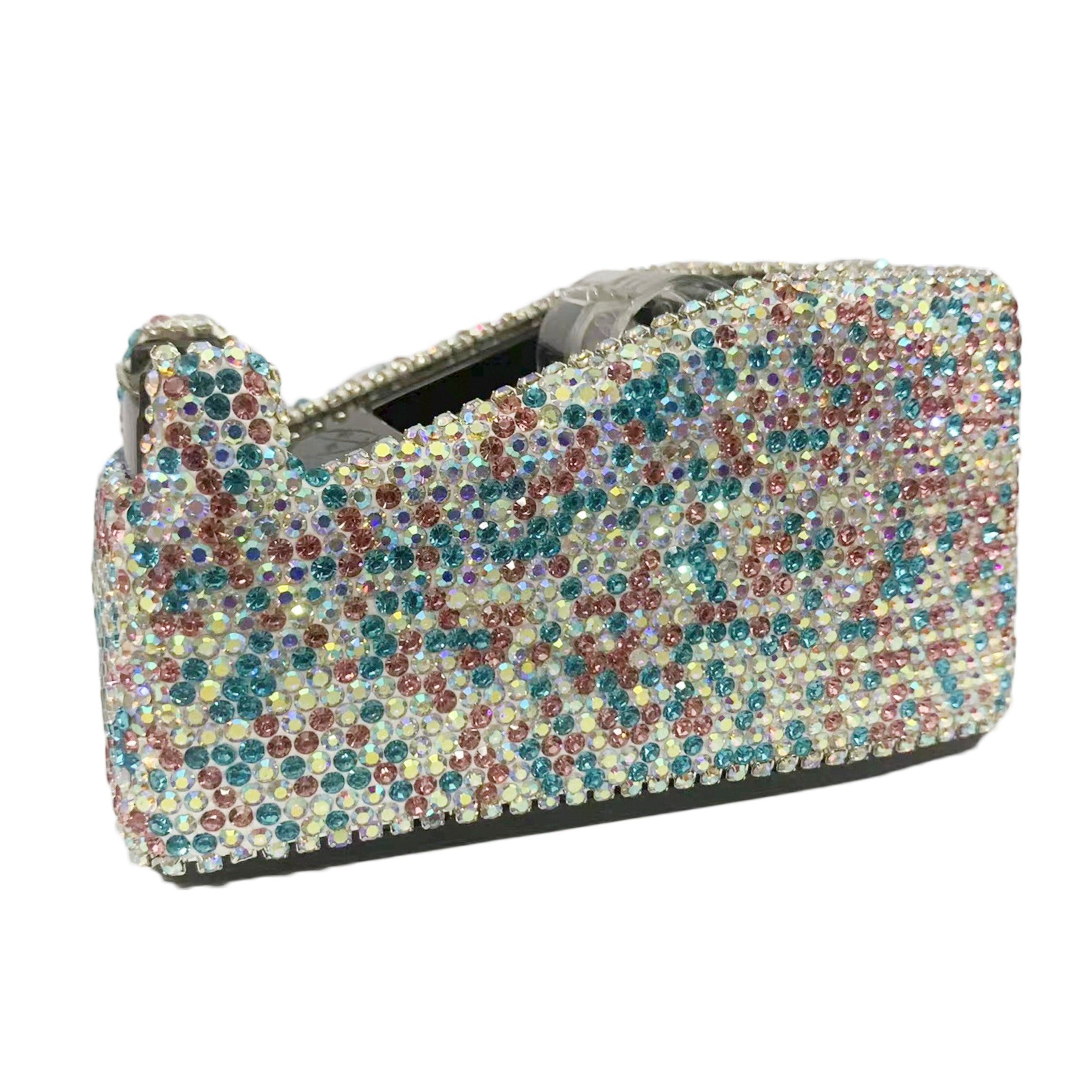 Dispensador de cinta adhesiva con diamantes de imitación hecho a mano MIS0842