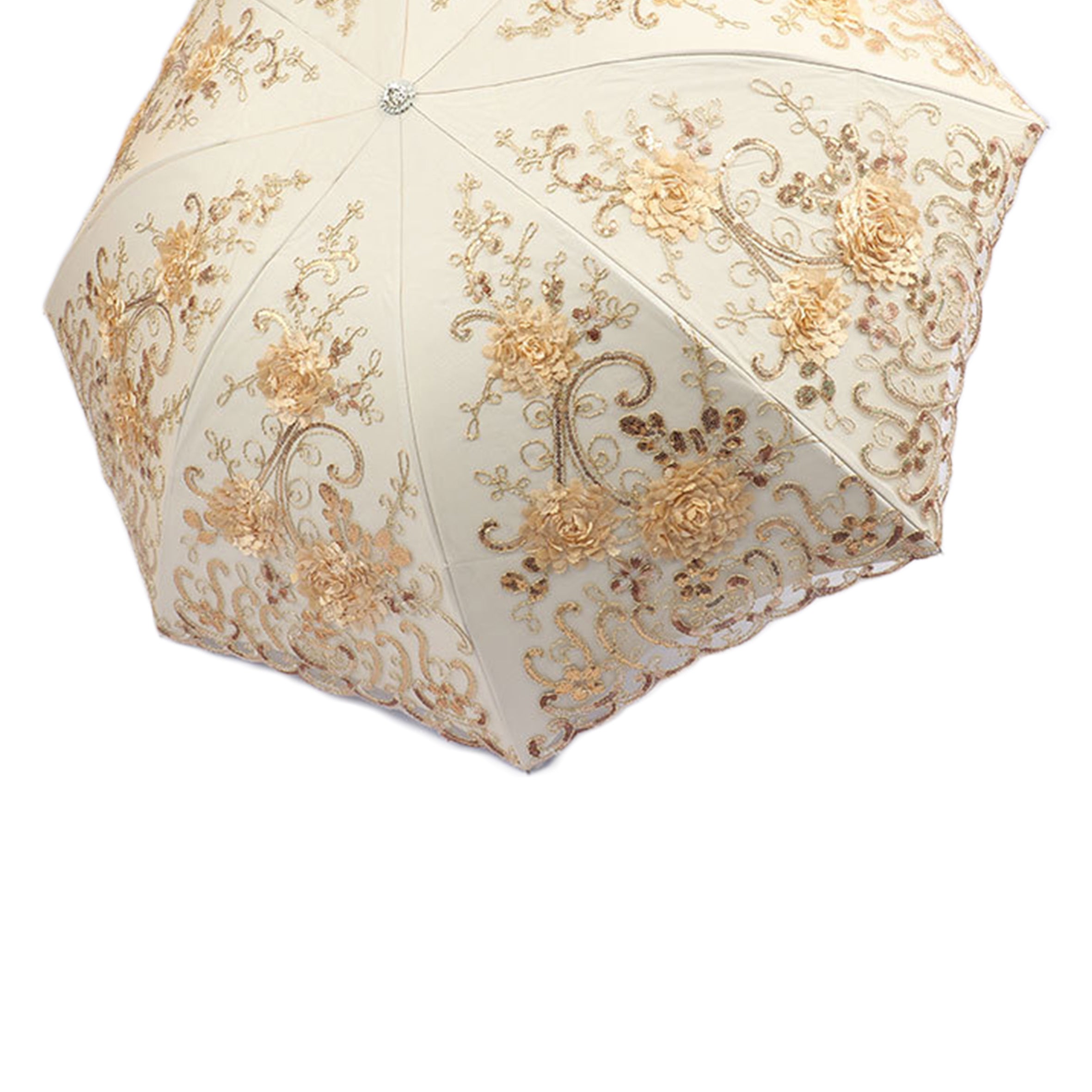 Embroidered Lace Folding Umbrella MIS0945