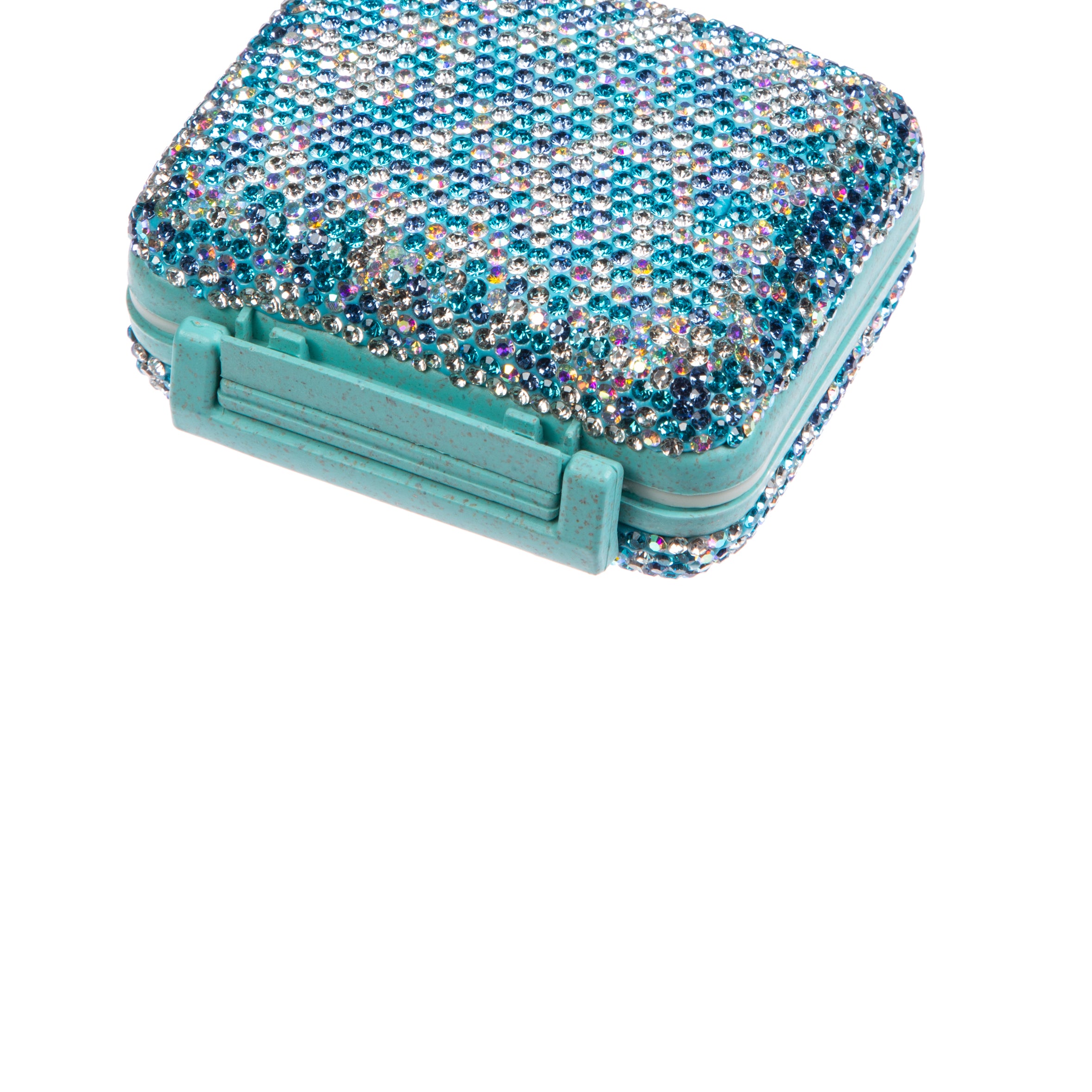 Caja de medicinas hecha a mano con diamantes de imitación MIS1023