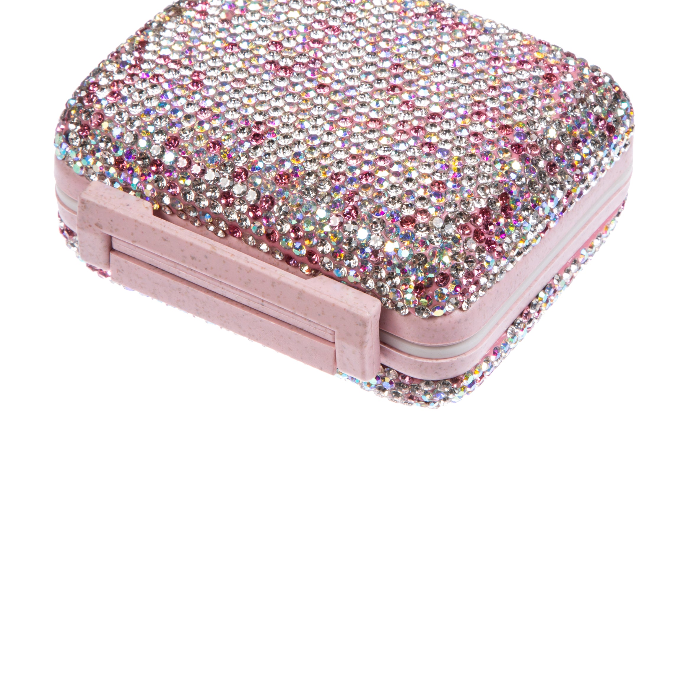 Caja de medicinas hecha a mano con diamantes de imitación MIS1023