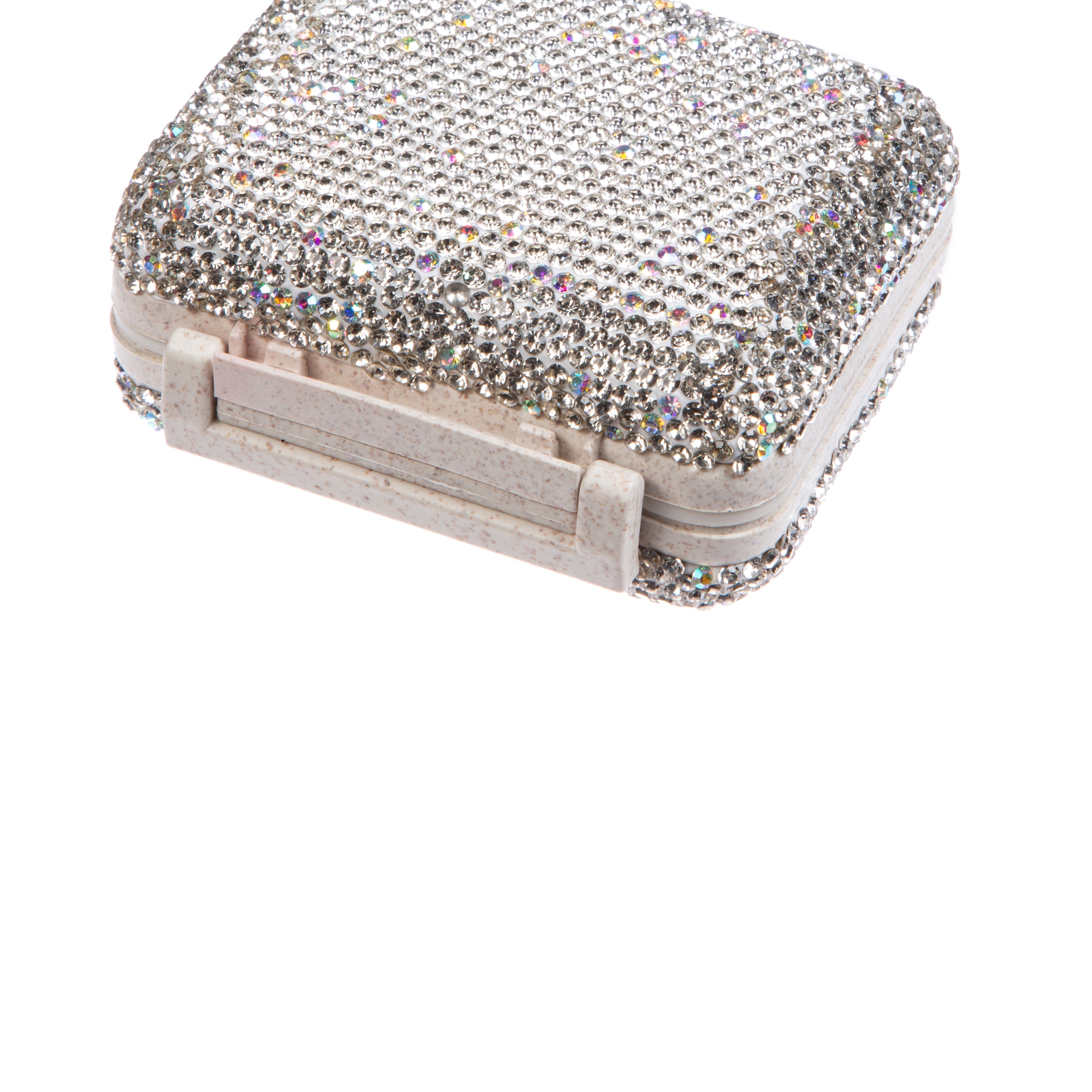 Caja de medicinas hecha a mano con diamantes de imitación MIS1023