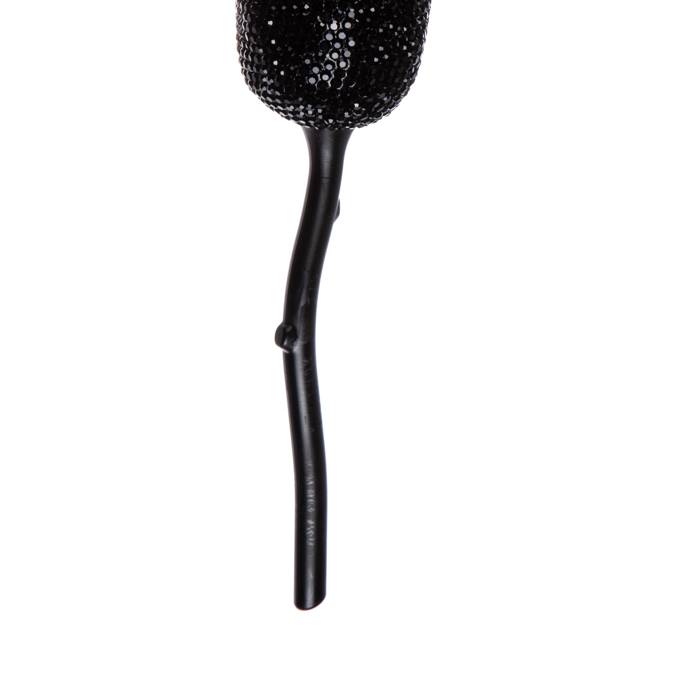 Brocha de maquillaje hecha a mano con forma de rosa y diamantes de imitación MIS1025