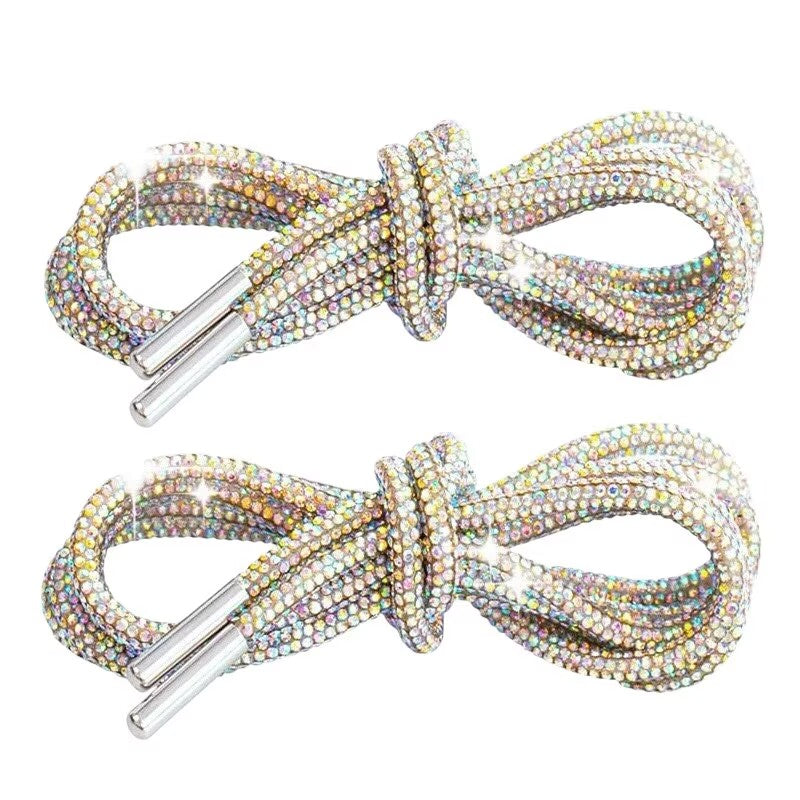 Rhinestone Round Tube Shoelace 140CM MIS1053