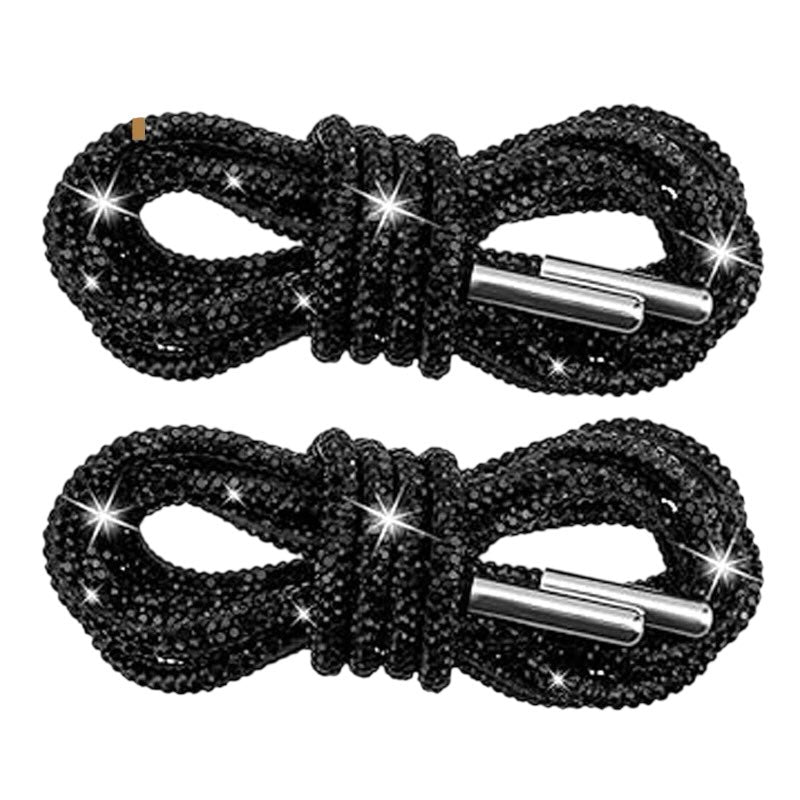 Rhinestone Round Tube Shoelace 140CM MIS1053