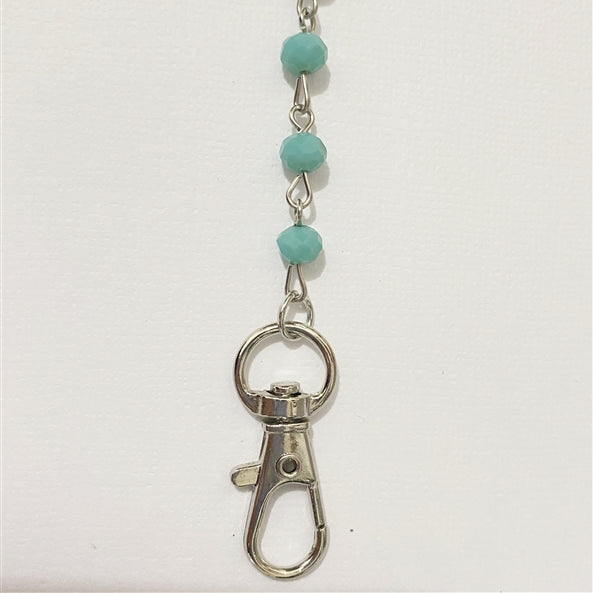 Crystal Beads Metal Chain Mask Holder MN1163-6MM