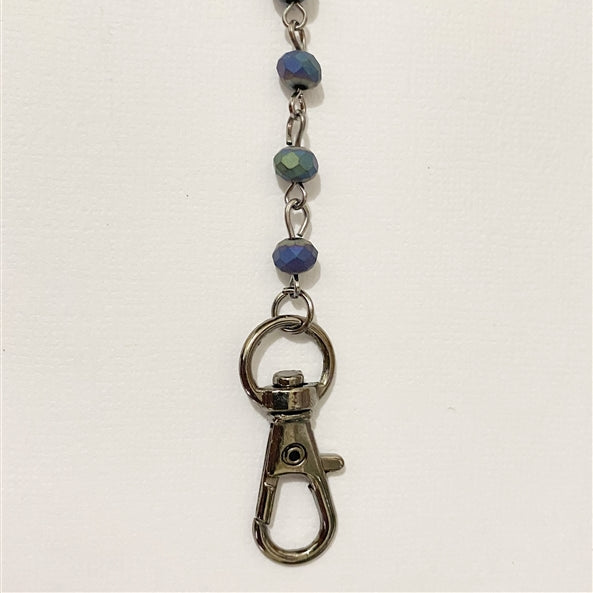 Crystal Beads Metal Chain Mask Holder MN1163-6MM