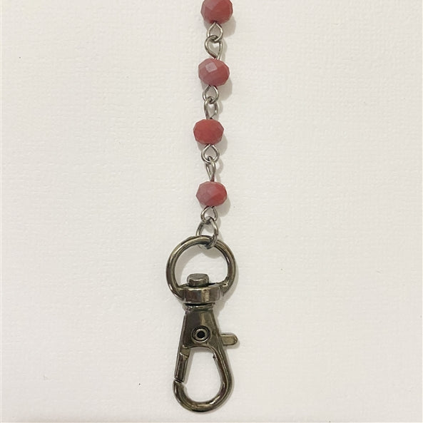 Crystal Beads Metal Chain Mask Holder MN1163-6MM