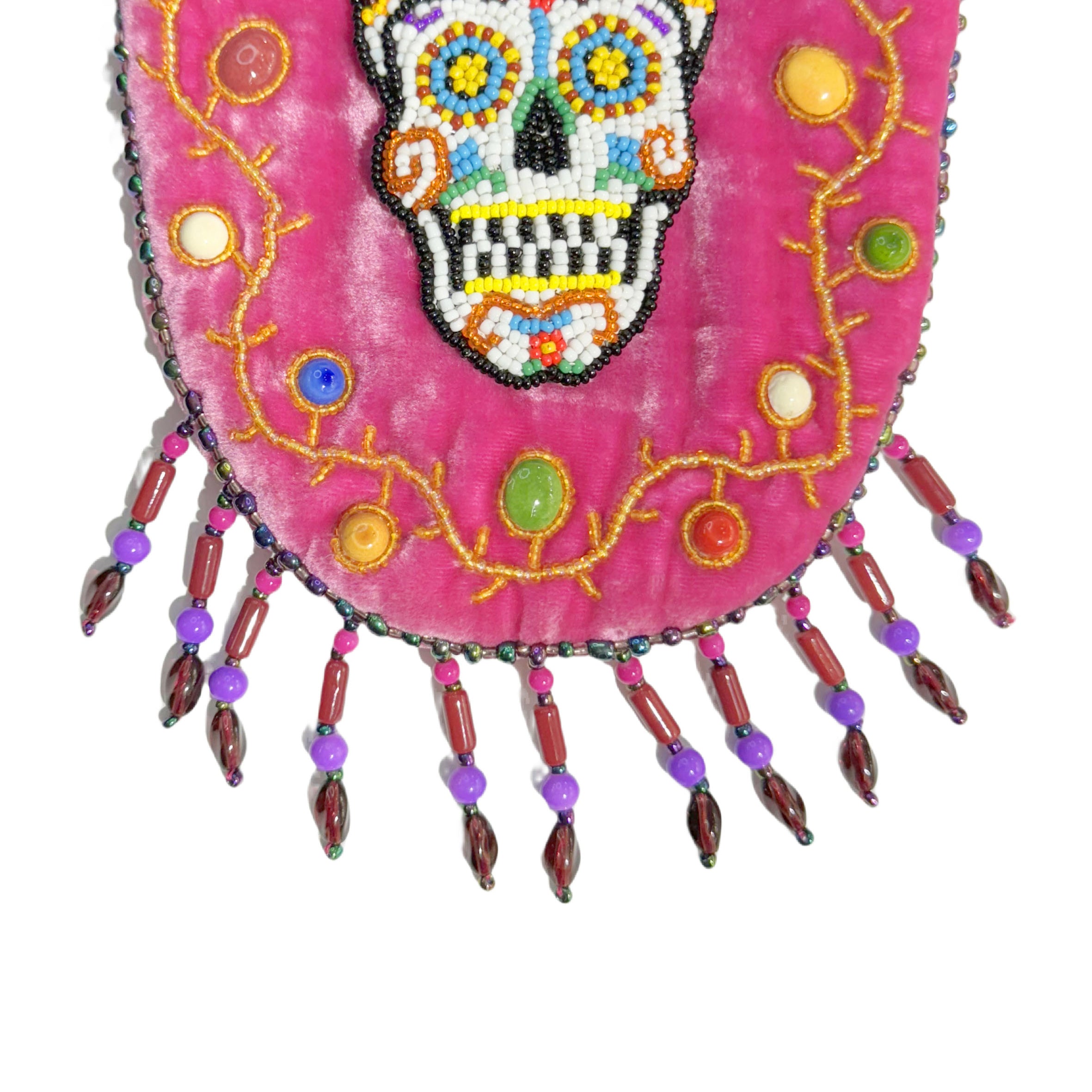 Skull Pattern Velvet Crossbody MUG