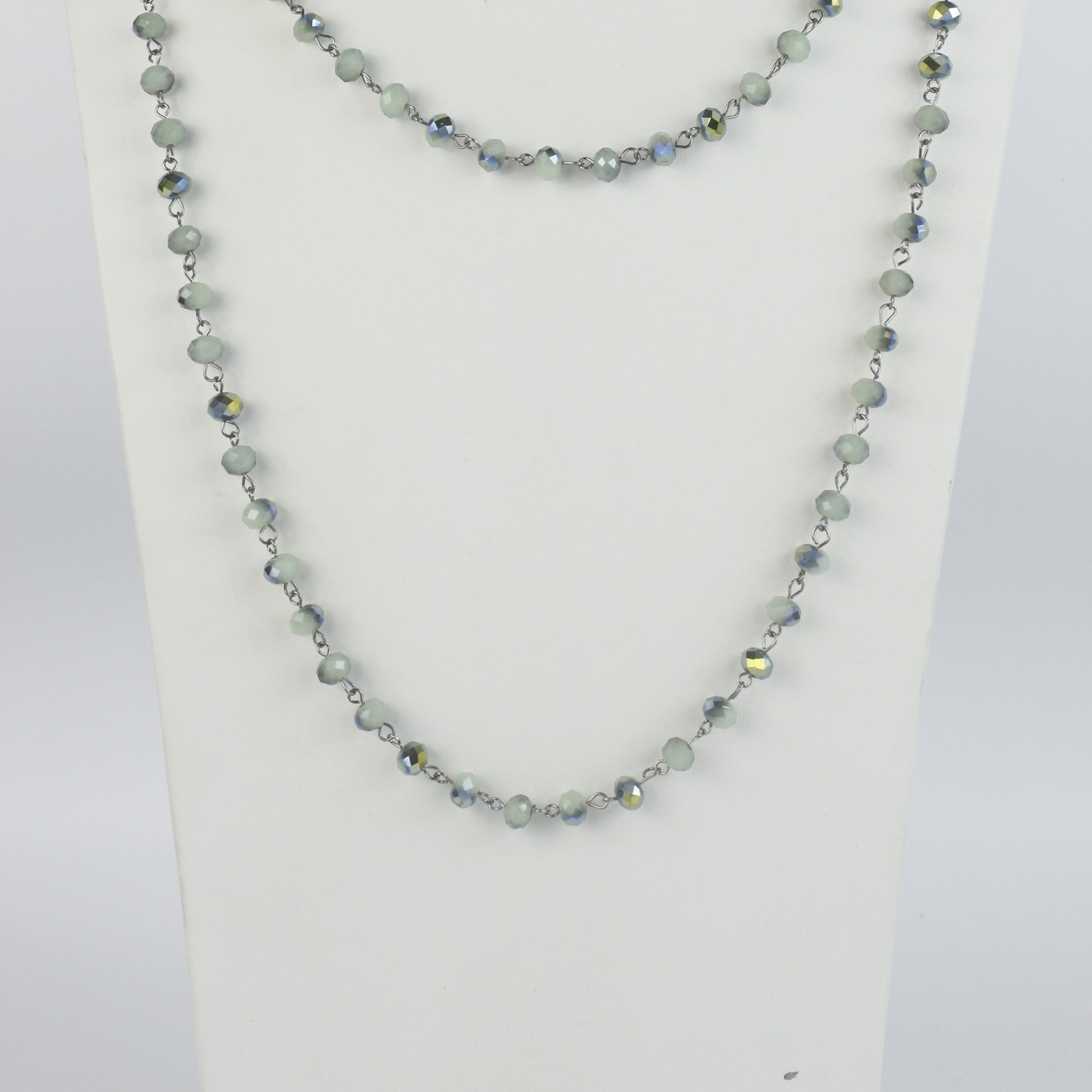 Classic Crystal Long Necklace N1163-8 Clear