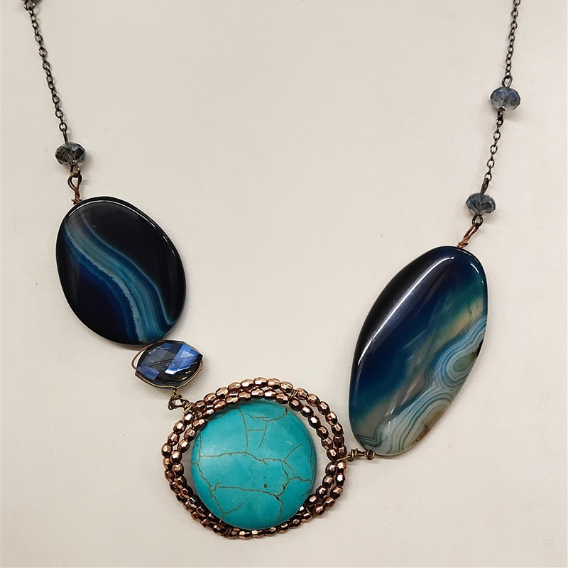 Collares de cristal de piedra natural N1417