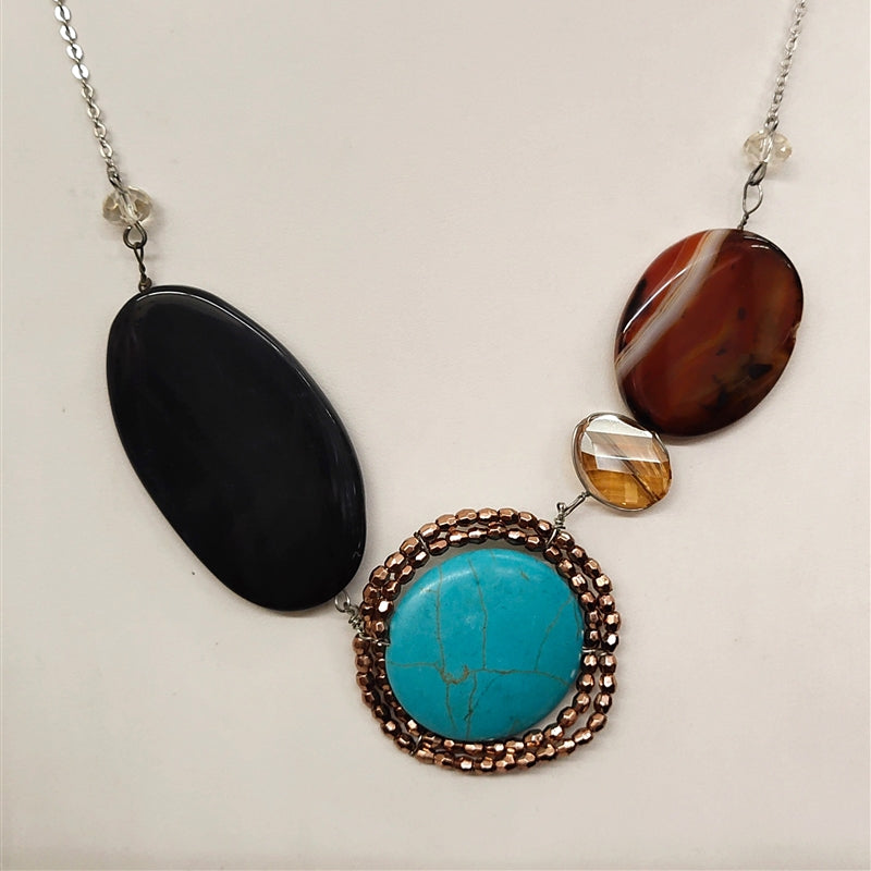 Collares de cristal de piedra natural N1417